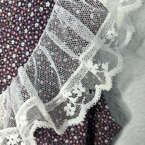 GUNNE SAX by Jessica Vintage Rare Purple Floral Prairie Dress Size 13 Sleeveless - Picture 15 of 15